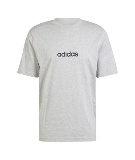 Camiseta adidas Linear Sj Hombre Gris/Negro