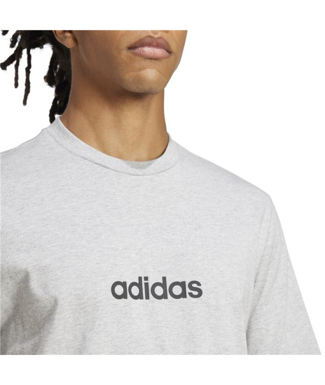 Camiseta adidas Linear Sj Hombre Gris/Negro