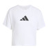 Camiseta adidas Essentials Big Performance Logo Training Mulher Branco