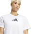 Camiseta adidas Essentials Big Performance Logo Training Mujer Blanco