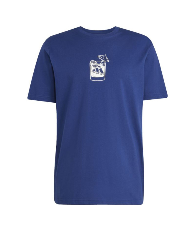 Camiseta adidas Drink Homem Azul Escuro