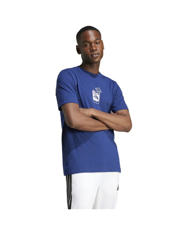 T-shirt adidas Drink Homme Bleu Foncé