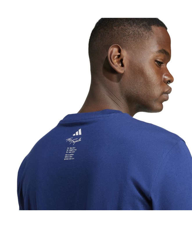 Camiseta adidas Drink Homem Azul Escuro