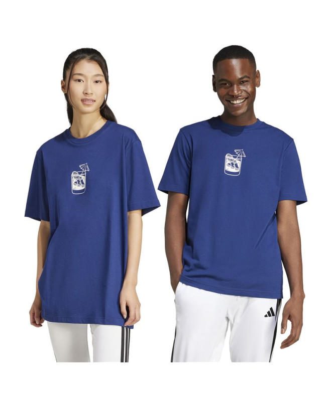 Camiseta adidas Drink Homem Azul Escuro