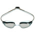 Óculos de natação Aqua Sphere Fastlane Branco Cinza Lentes Espelho Prata