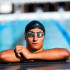 Lunettes de natation Aqua Sphere Fastlane Blanc Gris Lentilles Miroir Argent