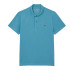 Polo Lacoste Camisa de Gola Listrada de Manga Curta Homem Azul