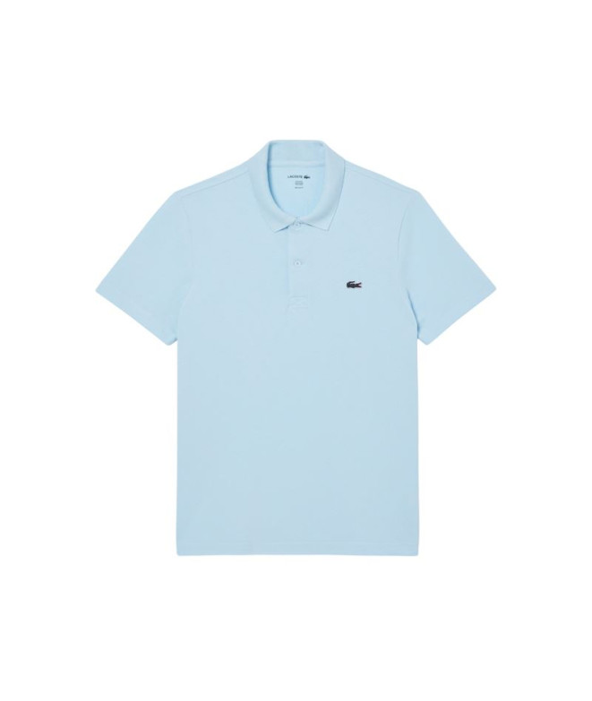 Polo Lacoste Camisa de Gola Listrada de Manga Curta Homem Azul