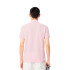 Polo Lacoste Camisa de Gola Listrada de Manga Curta Homem Rosa