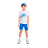 Conjunto Nike Nkb B Nsw On The Move Jrsy Set Infantil Azul Branco