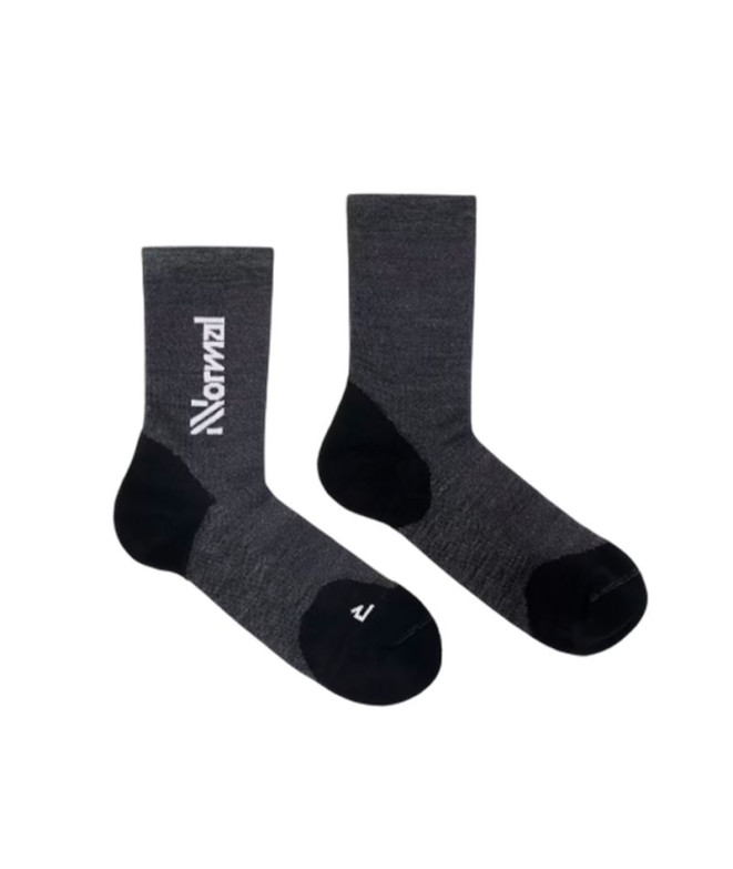 Calcetines de Trail Nnormal Merino Negro