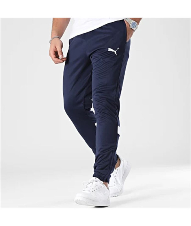 Calça de Futebol Puma Individualrise Homem Azul...