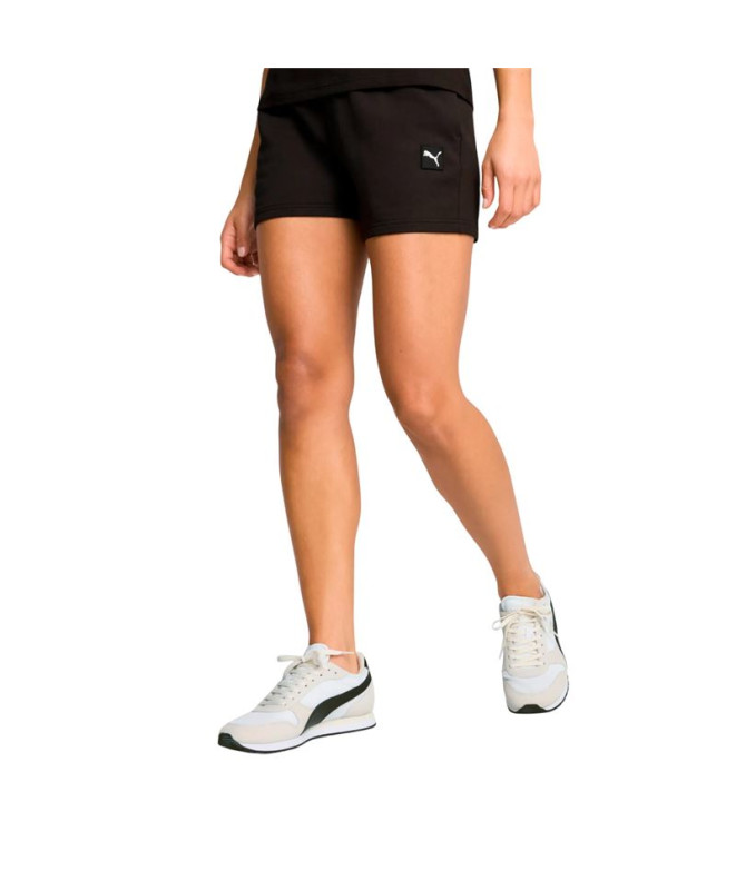 Pantalon Puma Essentials Elevatedd-Ris Femme Noir