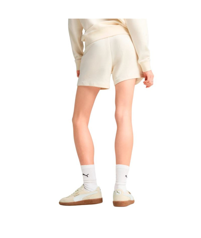 Calça Puma Essentials Elevatedd-Ris Mulher Bege