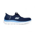 Chaussures Skechers Summits-New Daily Femme Marine Tricot/Bordure Bleue