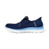 Chaussures Skechers Summits-New Daily Femme Marine Tricot/Bordure Bleue