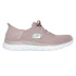 Chaussures Skechers Summits-New Daily Femme Taupe Knit/Mint Trim
