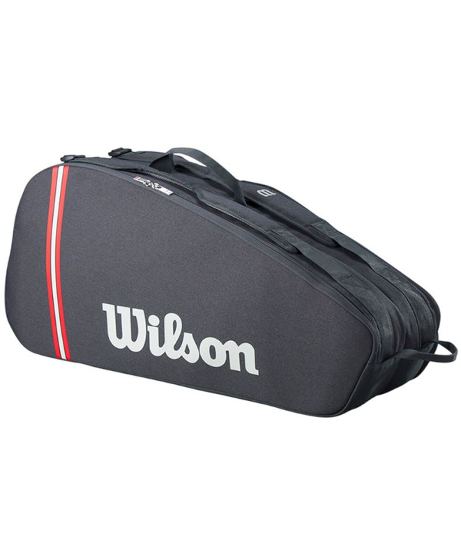 Raquetero de Tenis Wilson Tour 6Pk Racket Bag 2025 Black Negro/