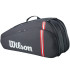 Sac de tennis de Tennis Wilson Tour 6Pk Racket Bag 2025 Noir Noir