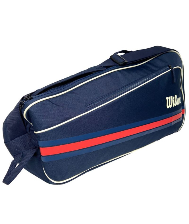 Raquetero de Tenis Wilson 3Pk Team Racket Bag 2025 Navy Azul Marino/
