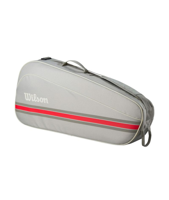 Saco de raquetes De Tênis Wilson 3Pk Team Racket Bag 2025 Cinza