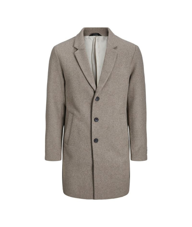 Casaco Jack & Jones Emorrison Wool Coat Homem Greige