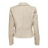 Chaqueta Only Onlgemma Faux Leather Biker Otw Noos Silver Lining Mujer