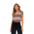 Camiseta Only Onlvic  Aop Noos Cloud Dancer Aop:Ara Mulher