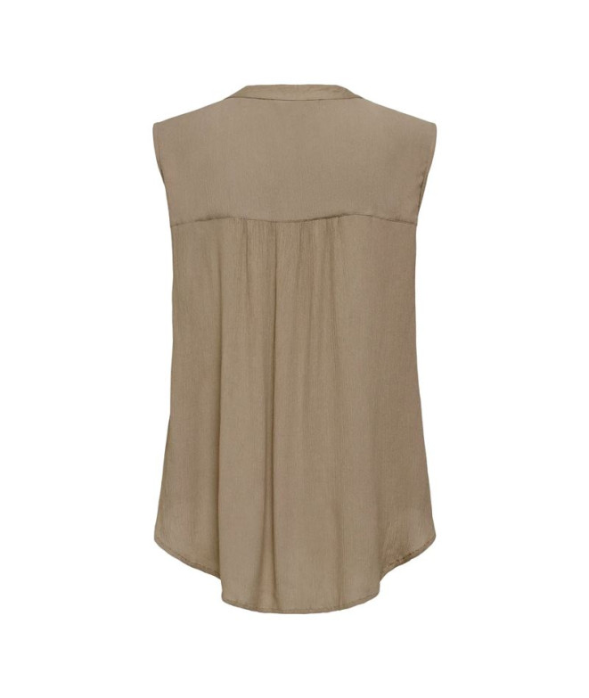 Camiseta Only Onljette Life  Noos Mocha...