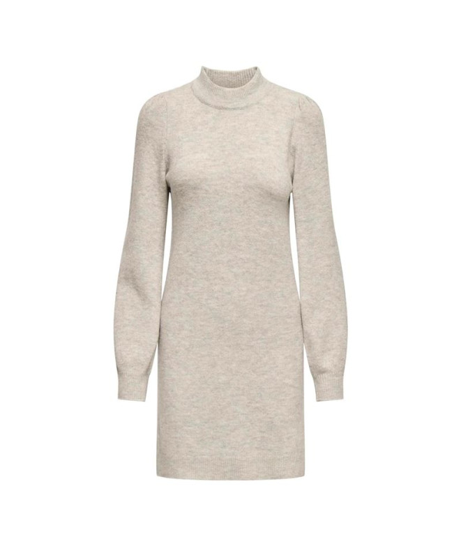 Vestido Only Jdyrue Life  High Neck Knt Noos Chateau Gray Detalhe: Mulher