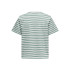 Camiseta Only Onllivina Stripe Noos Jadeite Stripes:Whit Mulher