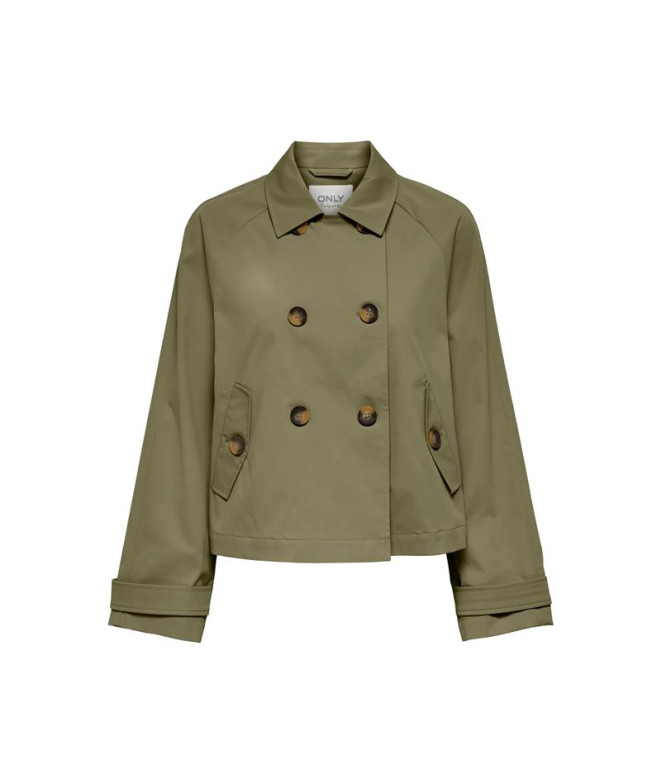 Chaqueta Only Onlapril Life Short Trenchcoat Otw Noos Aloe Mujer