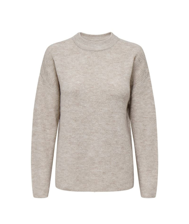 Moletom Only Onlcamilla O-Neck L/S Noos Knt Pumice Stone Detalhe: Mulher