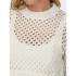 Sudadera Only Onlsmilla Short  Knt Noos Marshmallow Mujer