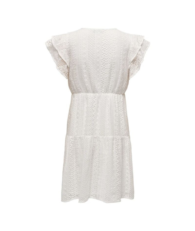Vestido Only Onlhelena Lace Capsl Noos Cloud...