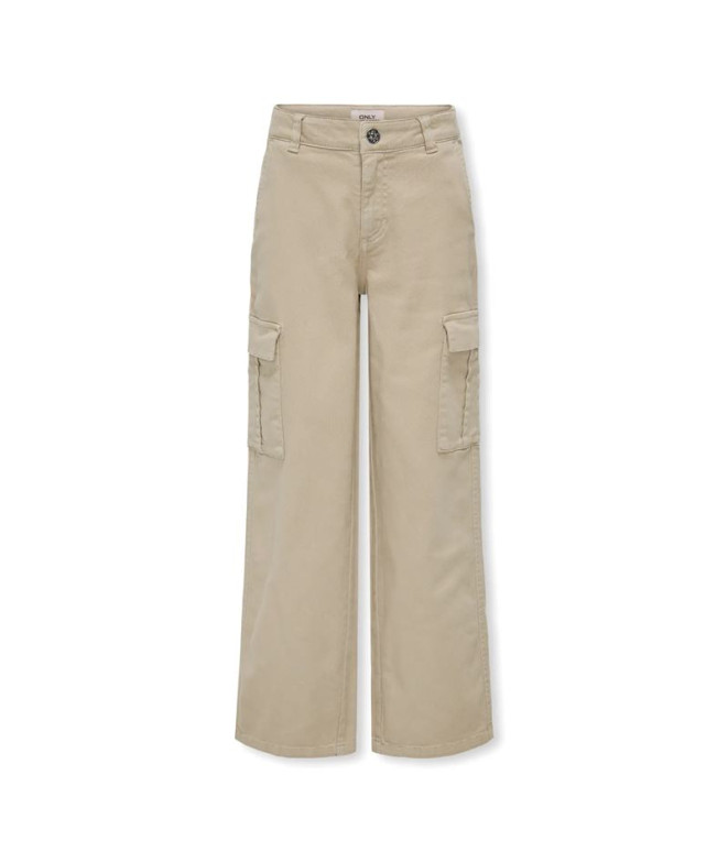Calça Only Kogyarrow-Vox Str Cargo Noos Pumice Stone Infantil