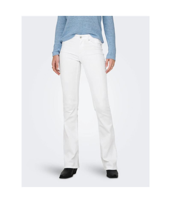 Pantalón Only Onlblush Mid Flared Dnm Rea0730...