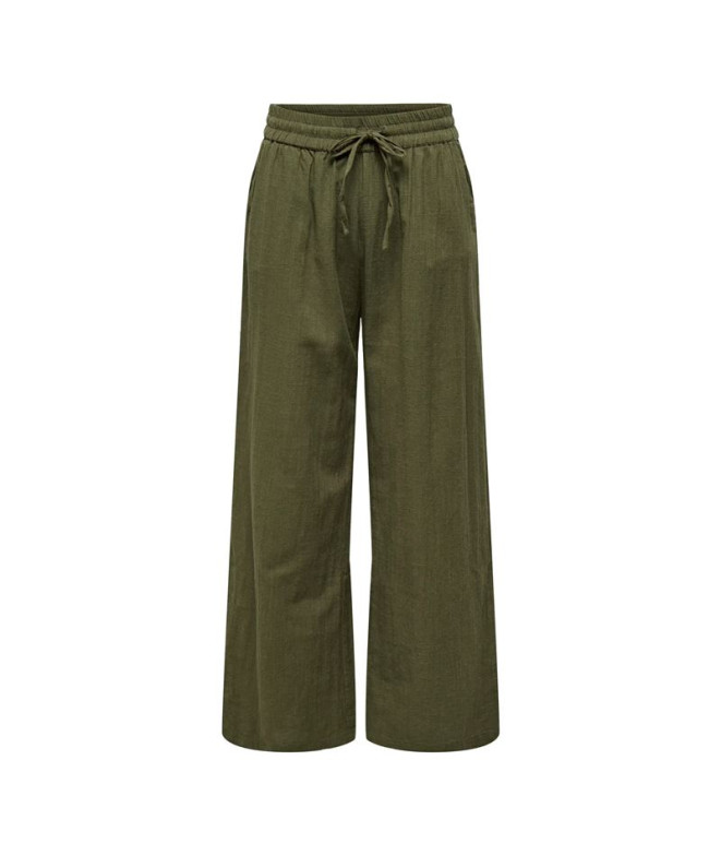 Pantalón Only Onltizana Cotton Loose s Noos Grape Leaf Mujer