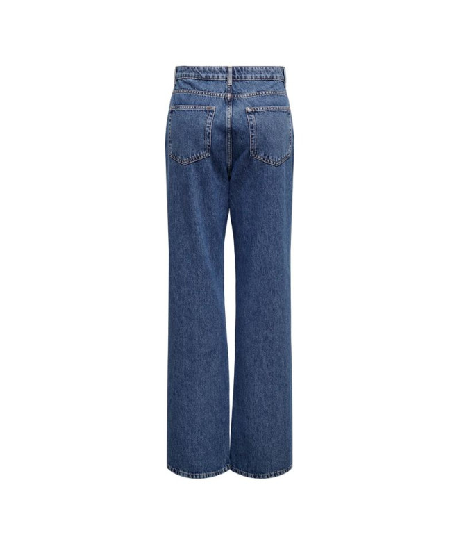 Pantalón Only Onlsilje Ex Hw Str Wide Dot729...