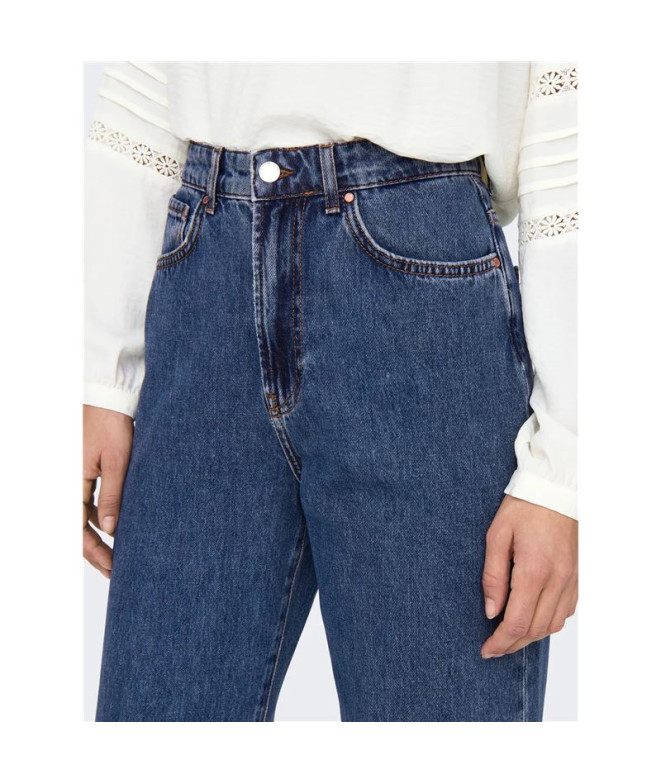 Pantalón Only Onlsilje Ex Hw Str Wide Dot729...