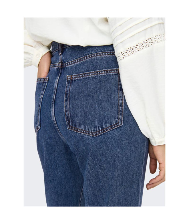 Pantalón Only Onlsilje Ex Hw Str Wide Dot729...