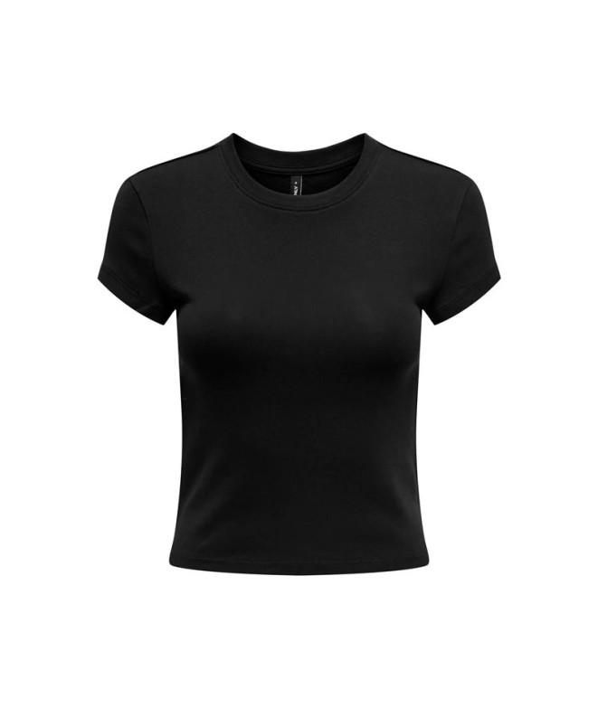 Camiseta Only Onlelina  O-Neck Short Noos Black Mujer