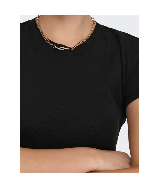 Camiseta Only Onlelina  O-Neck Short Noos Black...