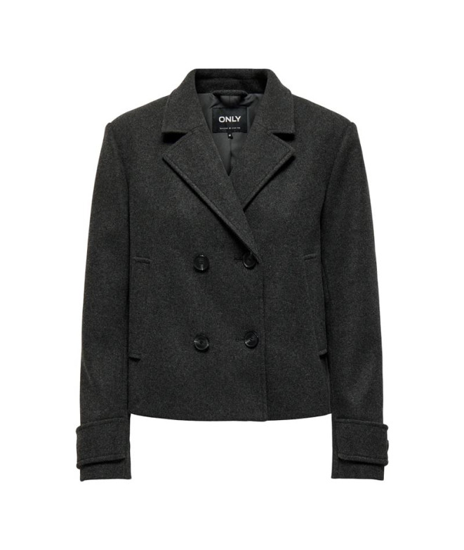 Chaqueta Only Onlfreja Life Short Db Otw Noos Dark Grey Melange Mujer