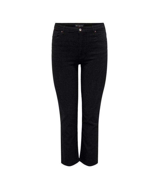 Pantalón Only Carsui Mid Slim Dnm Dia367 Noos Mujer Negro Washed