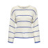 Camiseta Only Onlgeena  Stripe O-Neck Knt Cloud Dancer Stripes Mujer
