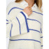 Camiseta Only Onlgeena  Stripe O-Neck Knt Cloud Dancer Stripes Mujer