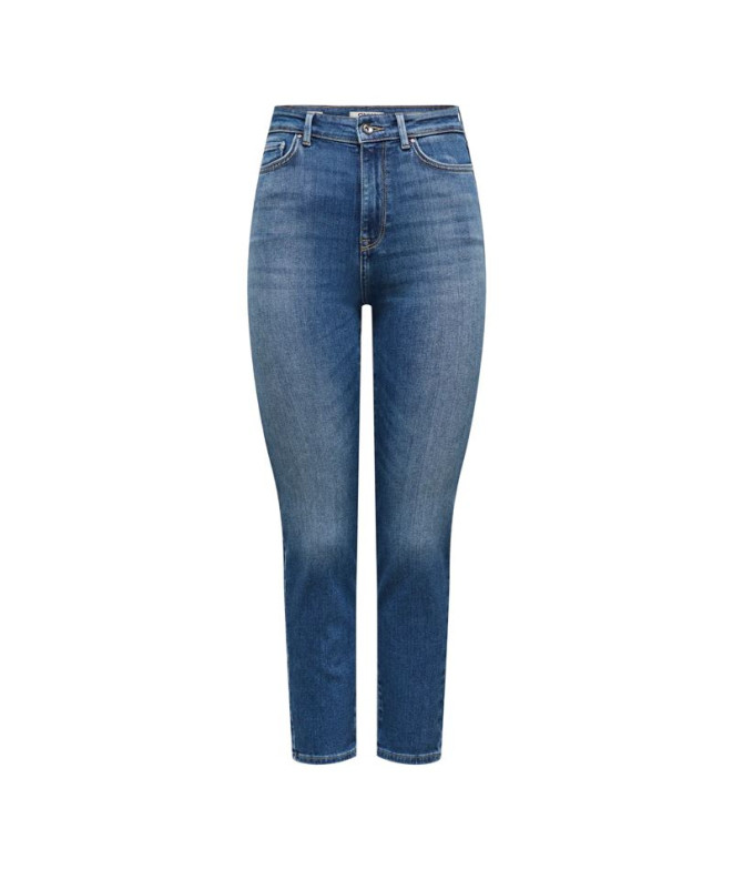 Pantalón Only Onlemily Icon Hw Str Ank Dnm Cro306 Noos Mujer Medium Azul Denim
