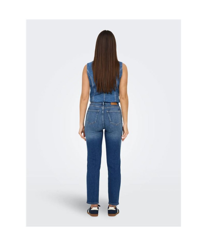 Pantalón Only Onlemily Icon Hw Str Ank Dnm...