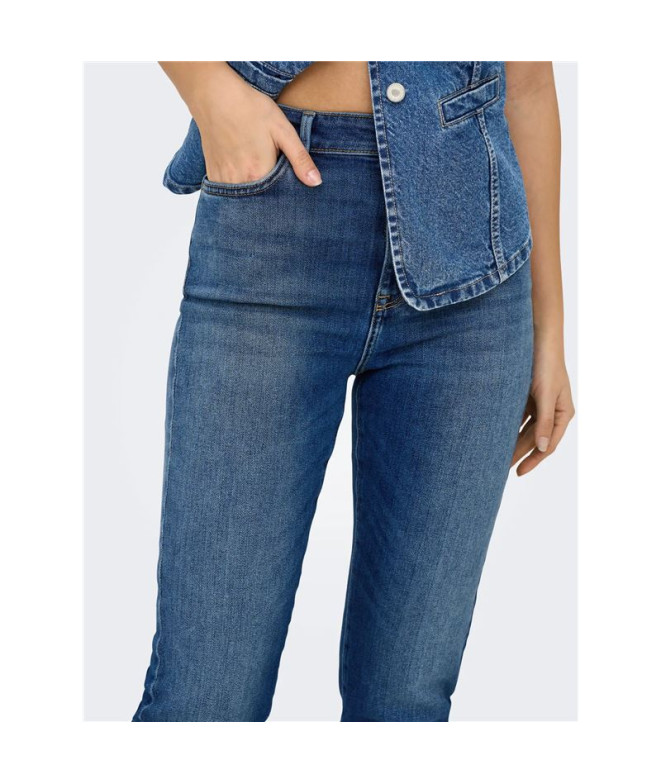 Pantalón Only Onlemily Icon Hw Str Ank Dnm...